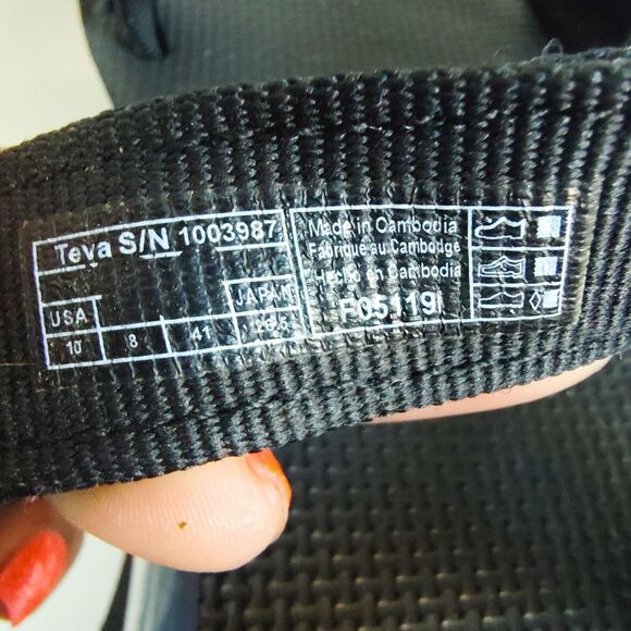 Teva Barracuda Water Sports Sandals Lightweight Women's Size 7 1002864 Black - Picture 10 of 10